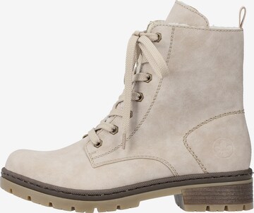 Rieker Lace-up bootie in Beige