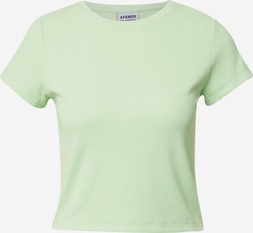 T-shirt Afends en vert : devant