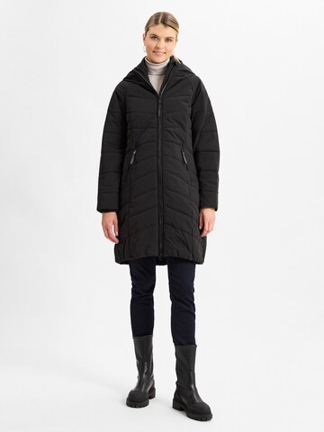 Ragwear Wintermantel ' Dizzie ' in Zwart: voorkant