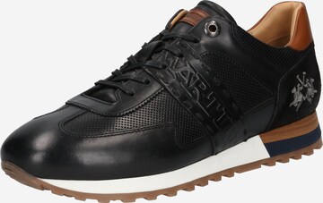 La Martina Sneakers laag in Zwart: voorkant