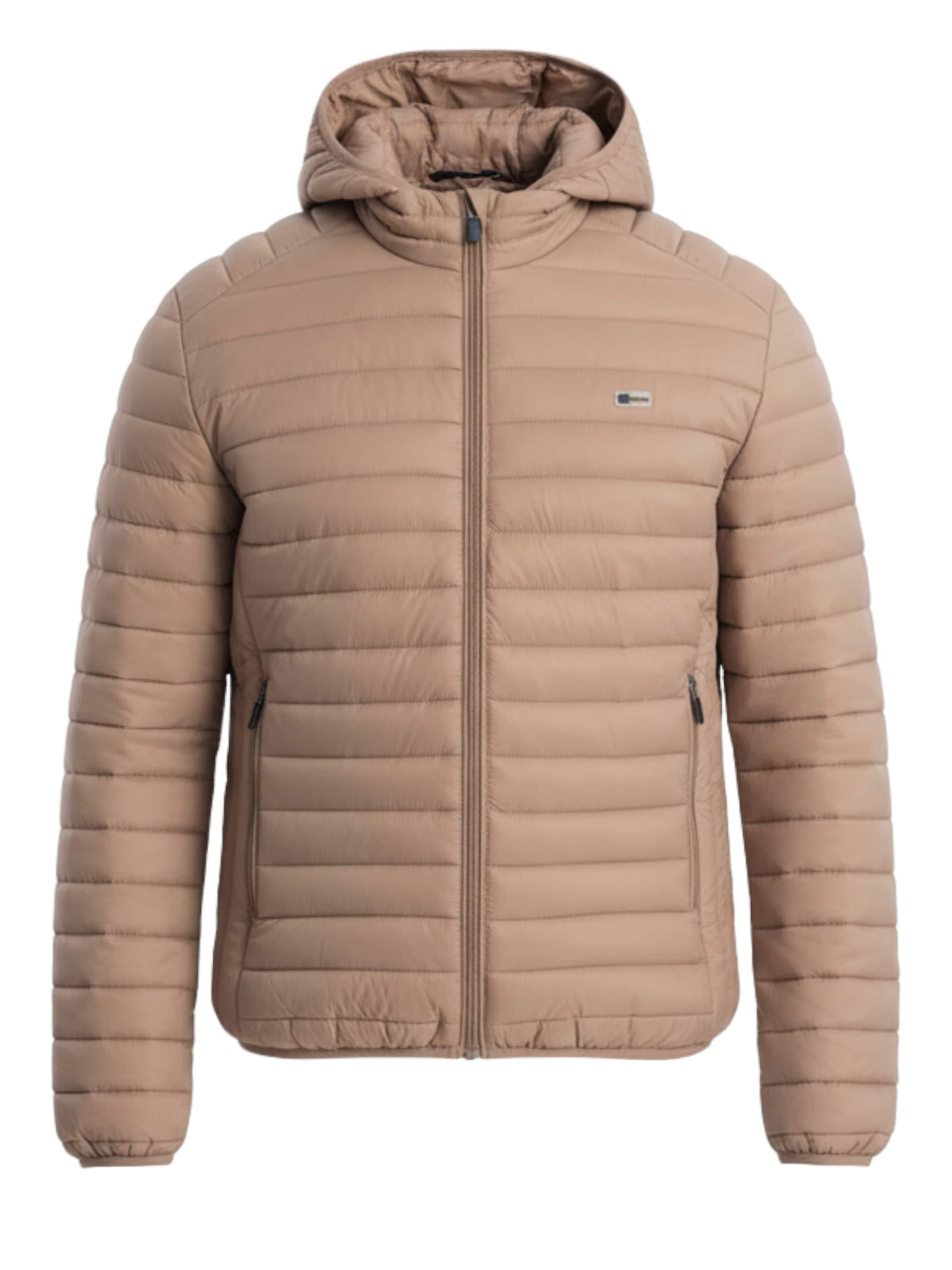 Ombre Tussenjas in Bruin: voorkant