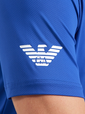 EA7 Emporio Armani Функциональная футболка в Синий