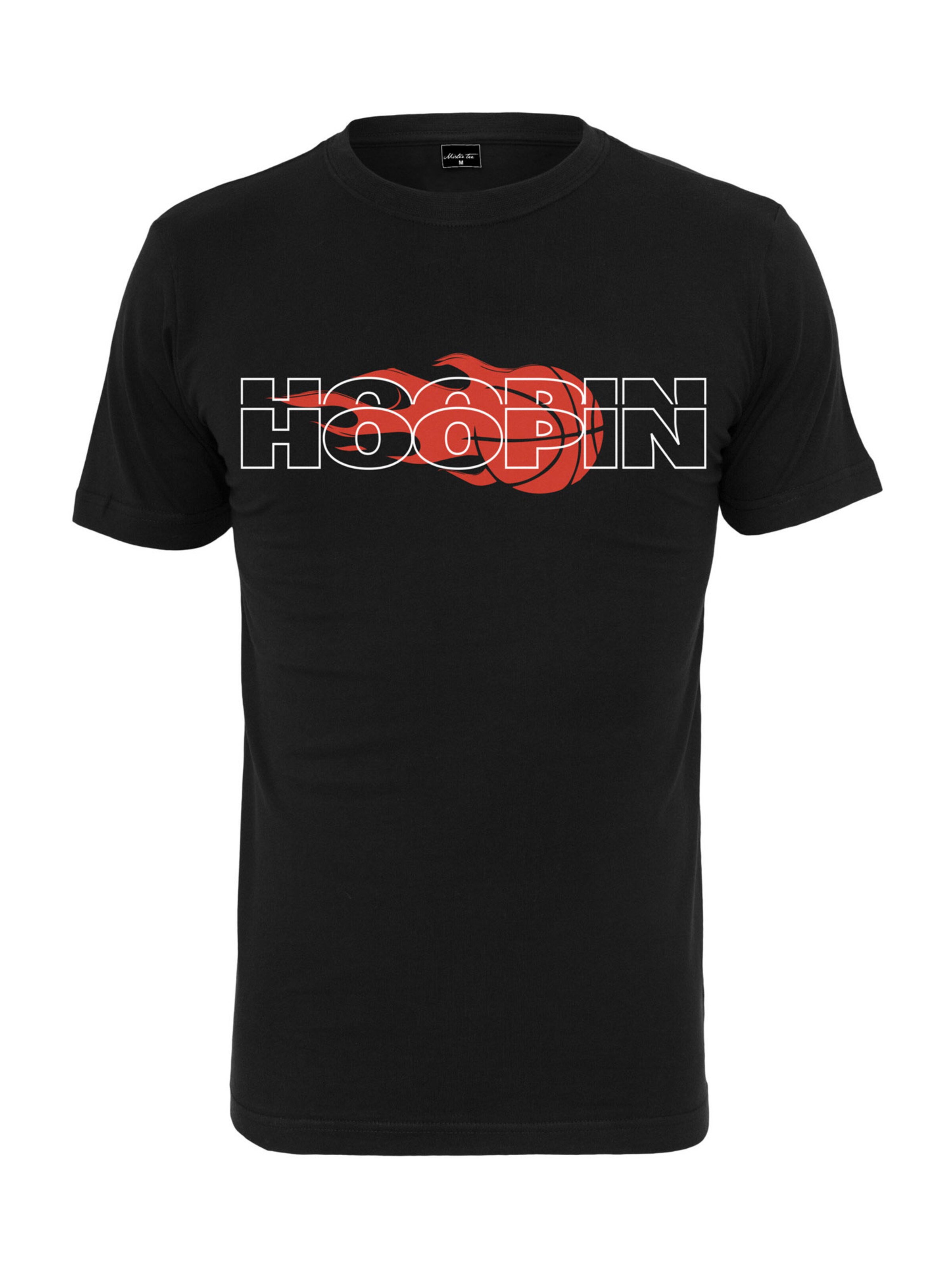 Männer Shirts Mister Tee Shirt 'Hoopin' in Schwarz - WU55680