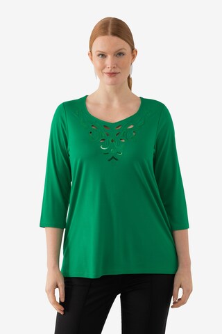 T-shirt Ulla Popken en vert : devant