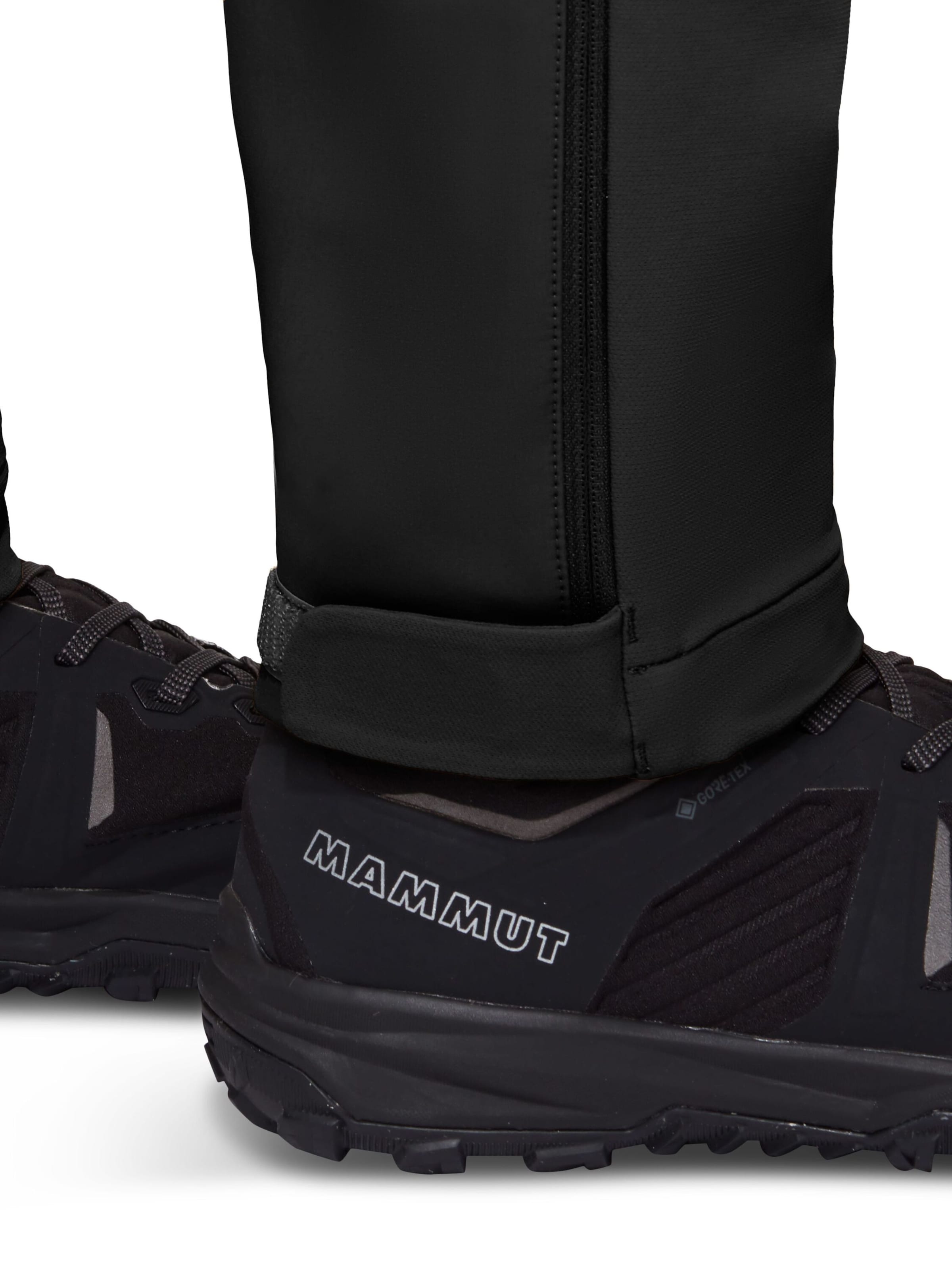 MAMMUT Regular Outdoor Pants 'Zinal Guide SO Hybrid' in Black