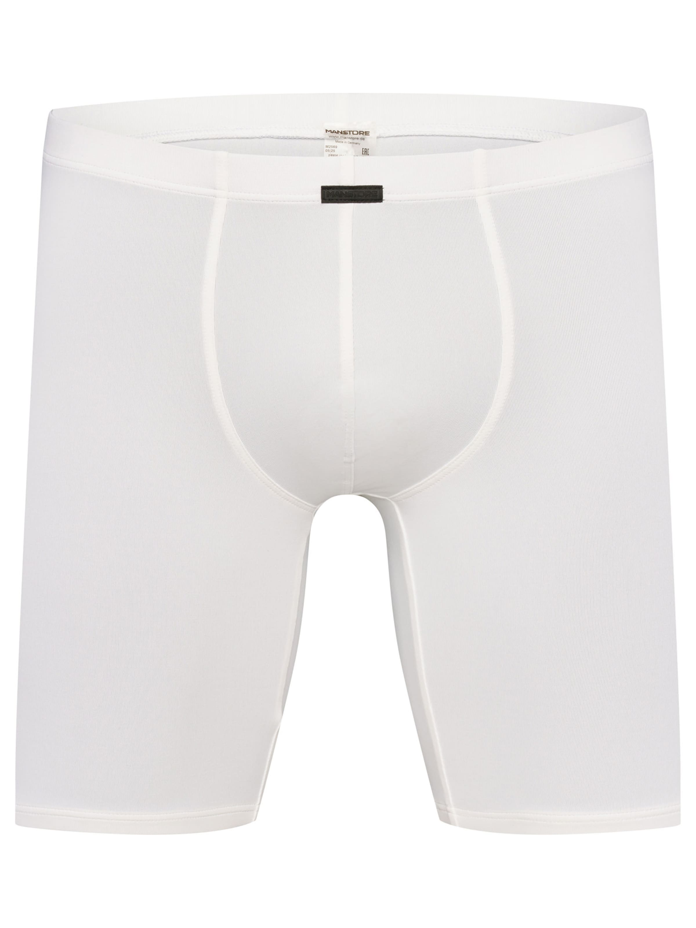 Manstore Boxer shorts ' M2569 Biker Pants ' in White: front