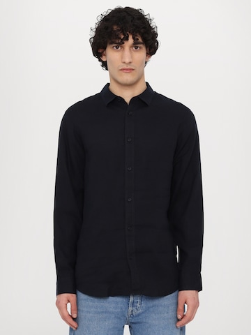 Regular fit Camicia di ARMANI EXCHANGE in blu: frontale