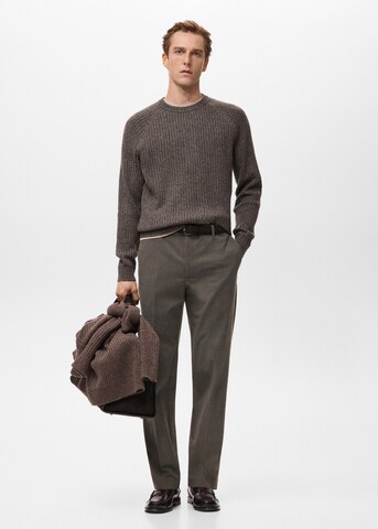 MANGO MAN Sweater 'Joan' in Brown