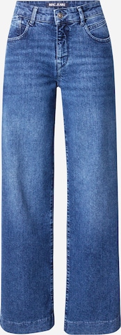 mėlyna MAC Standartinis Kelnės 'PALAZZO': priekis