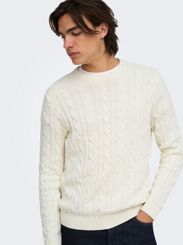 Only & Sons - Jersey 'KIM ' en blanco