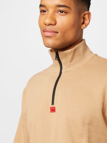 HUGO Red Sweatshirt 'DURTY' in Beige