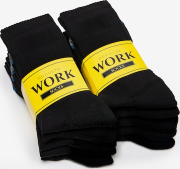Occulto Socks 'Karl' in Black: front