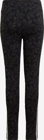 ADIDAS ORIGINALS Skinny Leggings 'High-Waisted Allover Print' in Grau