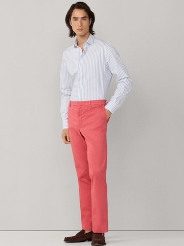 Hackett London Slimfit Pantalon 'Kenssington' in Rood