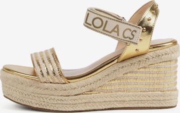 Lola Casademunt Sandaalit värissä kulta: etupuoli