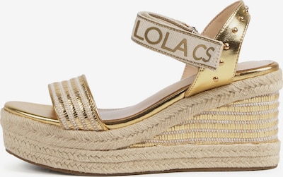 Sandalai iš Lola Casademunt, spalva – Auksas, Prekių apžvalga