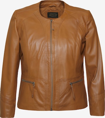 JCC Lederjacke in Braun: Vorderseite