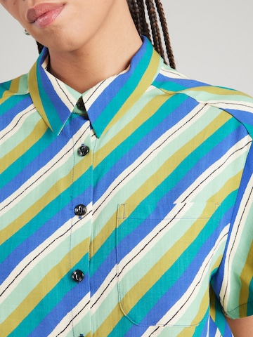 King Louie Blúzka 'Evelina' - Modrá