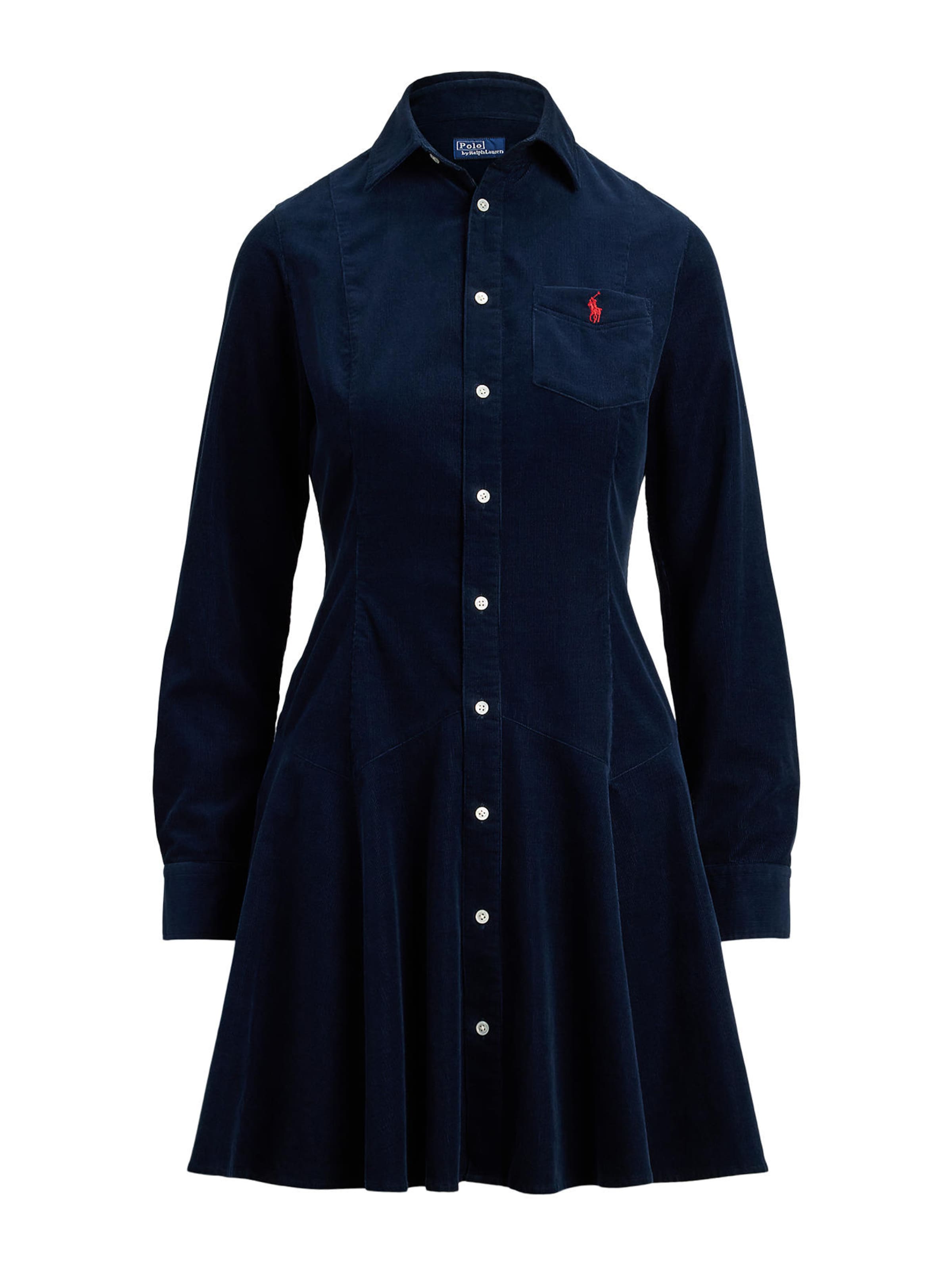 Polo Ralph Lauren Košilové šaty – modrá: přední strana