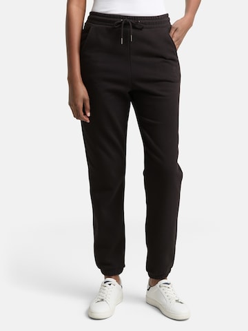 TOM TAILOR DENIM Slim fit Trousers in Black: front
