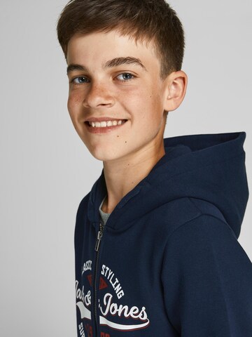 Jack & Jones Junior Sweatjacke in Blau