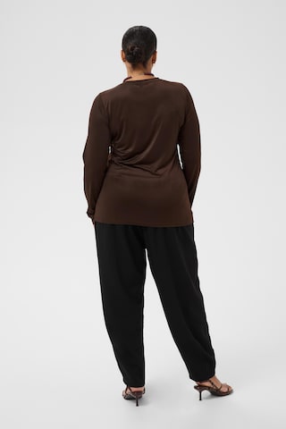 KAFFE CURVE Shirt 'Katey' in Braun