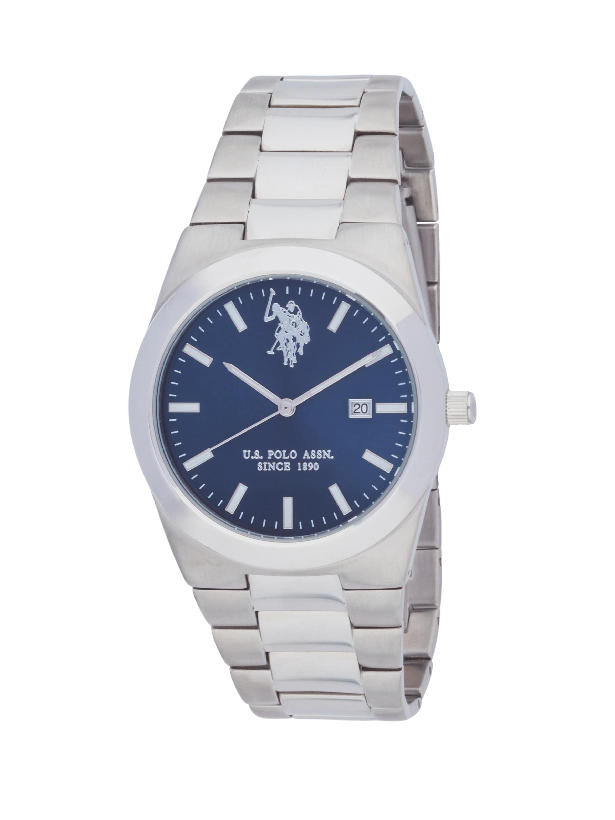 U.S. POLO ASSN. - Reloj analógico 'George' en azul: frente