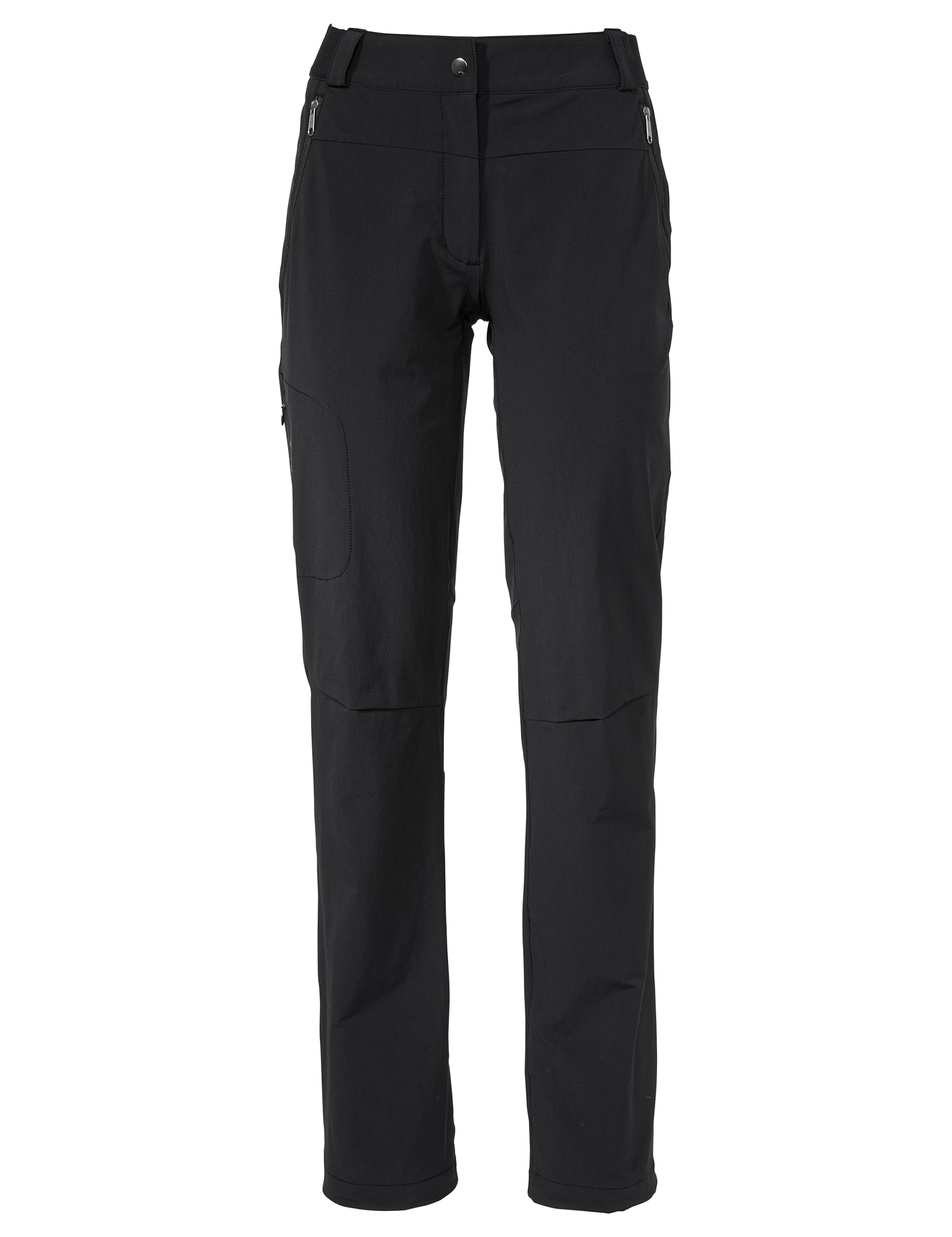 VAUDE Regular Outdoor trousers 'Farley III' in Black: front