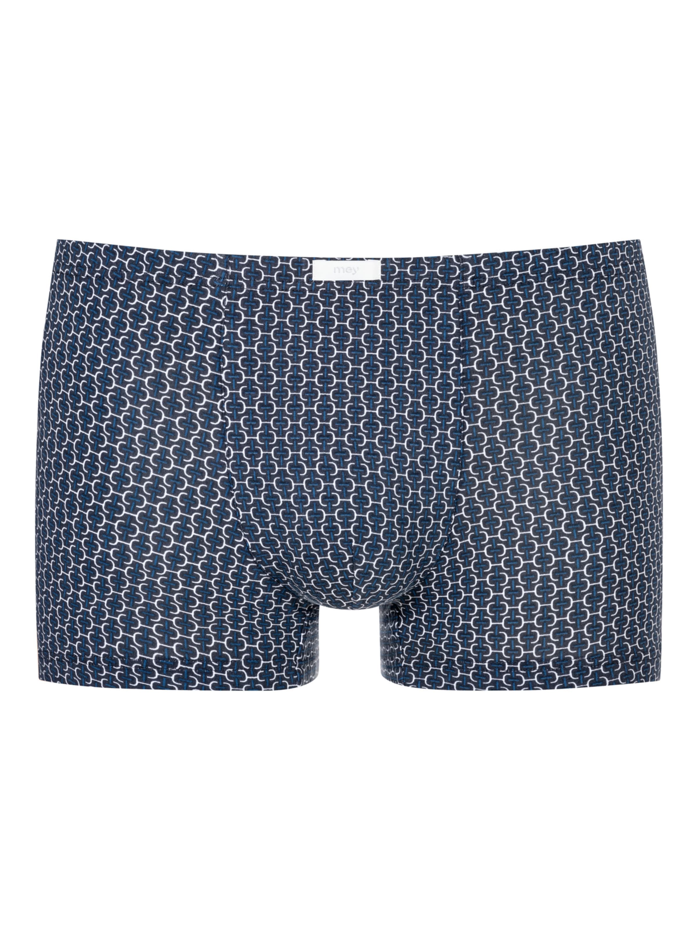 Mey Boxershorts ' Smart Chains ' in Blauw: voorkant