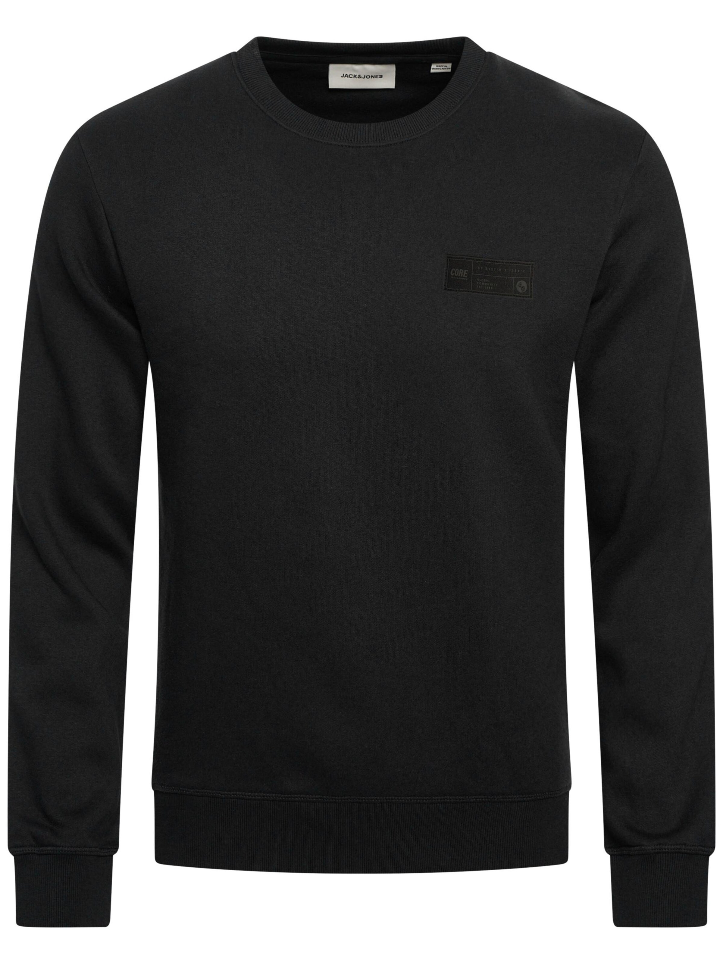 JACK JONES Sweatshirt 'JJCOPOPS' in Black
