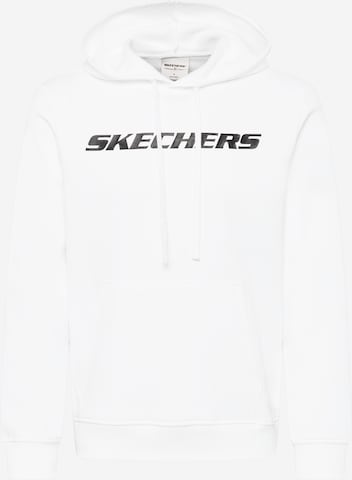 SKECHERS Sportovní mikina – bílá: přední strana