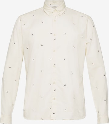 ESPRIT Regular fit Shirt in Wit: voorkant