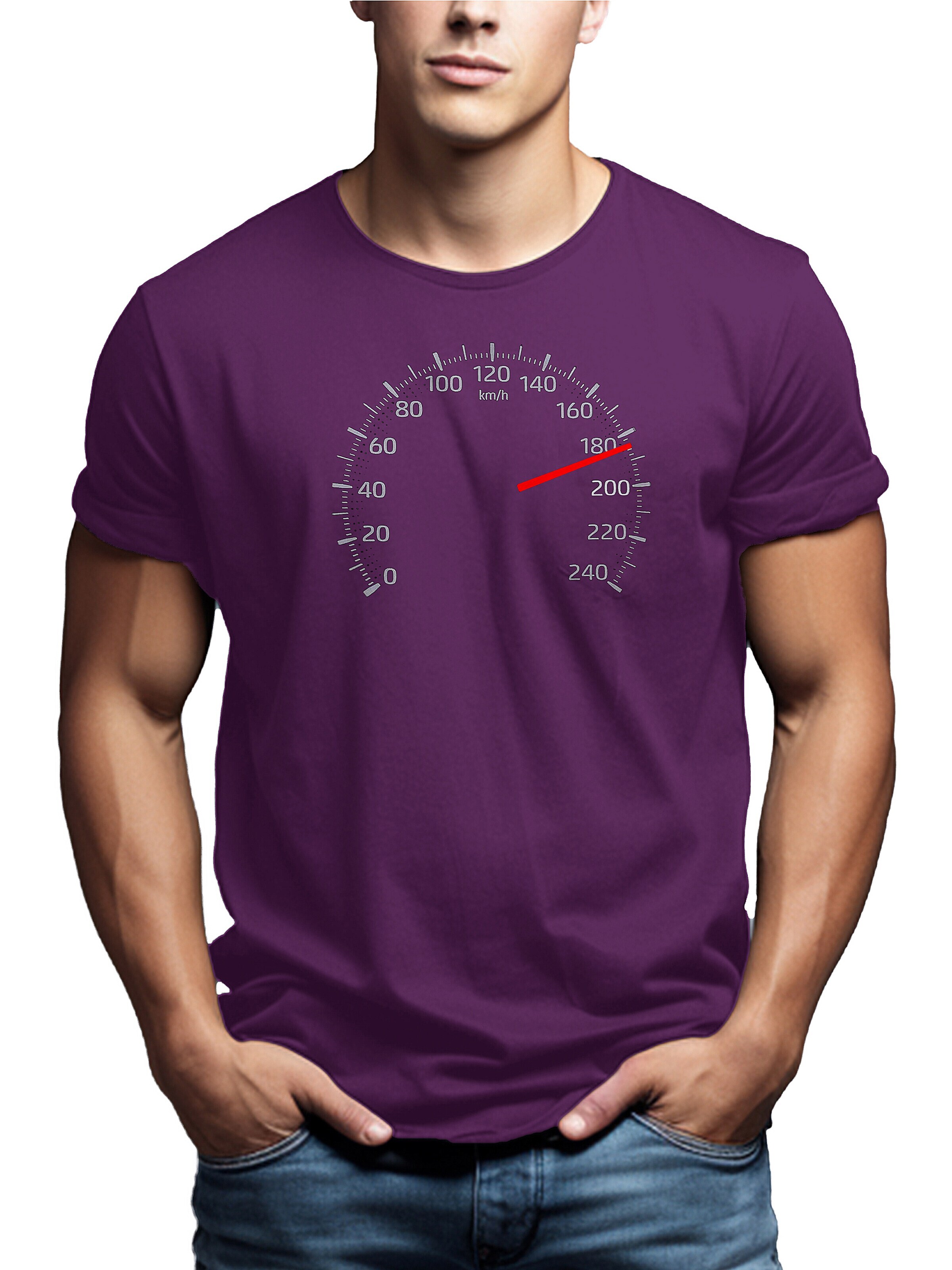 MAKAYA Shirt 'Tacho 180' in Purple