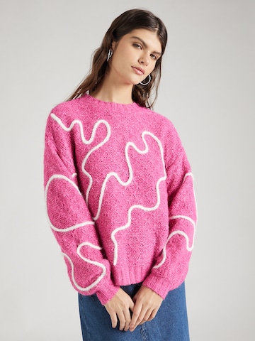 Y.A.S Pullover 'CORDY' i pink: forside