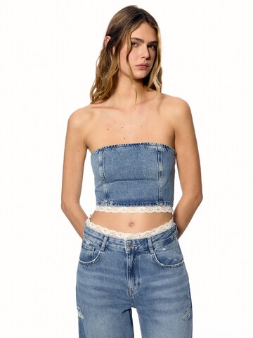 Top di Pull&Bear in blu: frontale