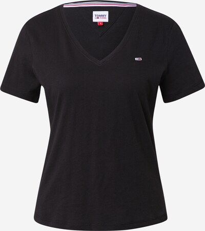 Tommy Jeans T-shirt en noir, Vue avec produit