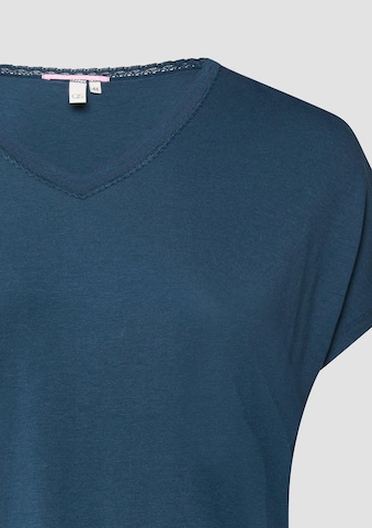 Sweat-shirt QS en bleu