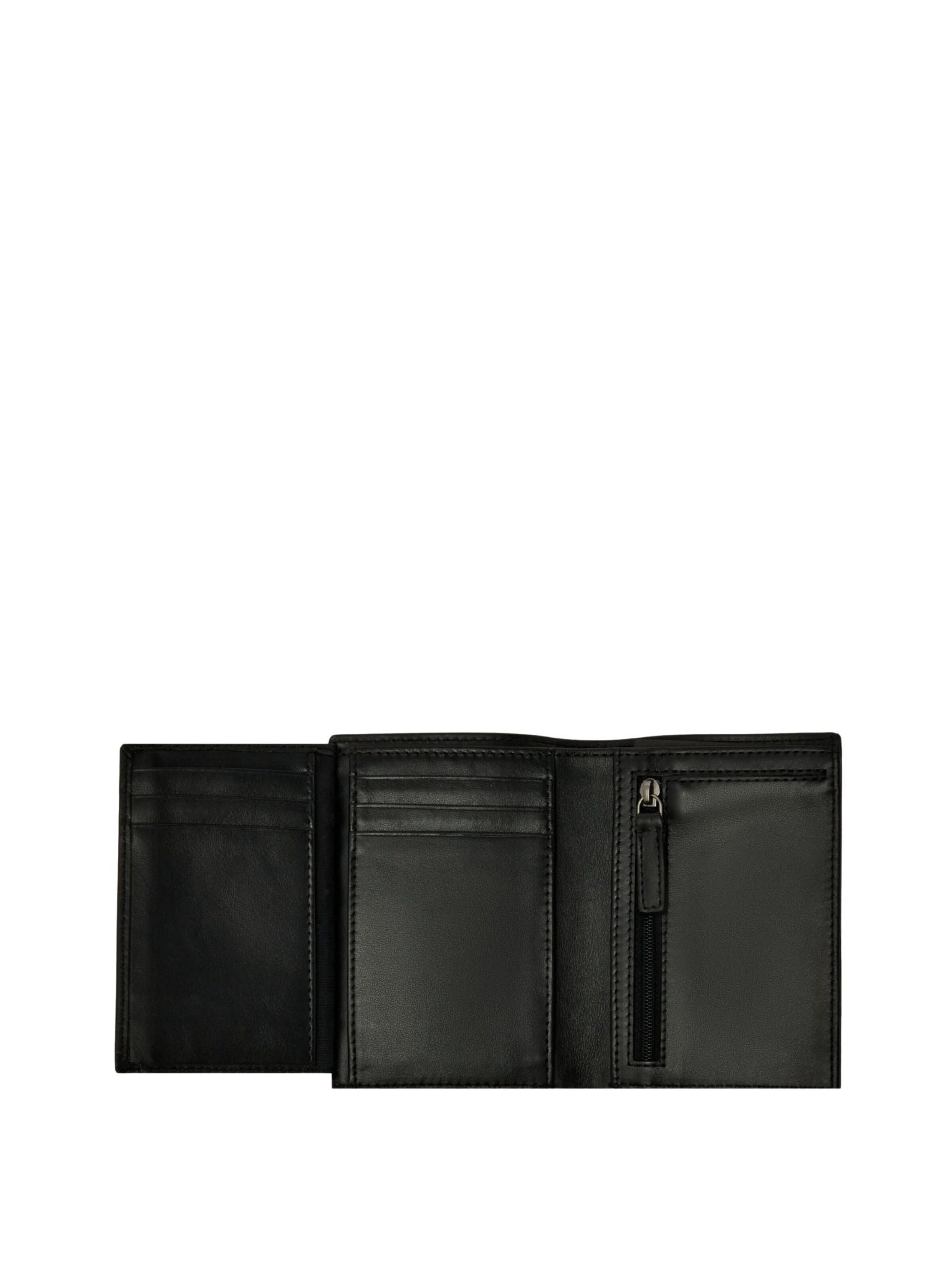 Lancel Peněženka 'Lancel Compagnon / Portefeuille Leon Noir/Noir Homme' – černá