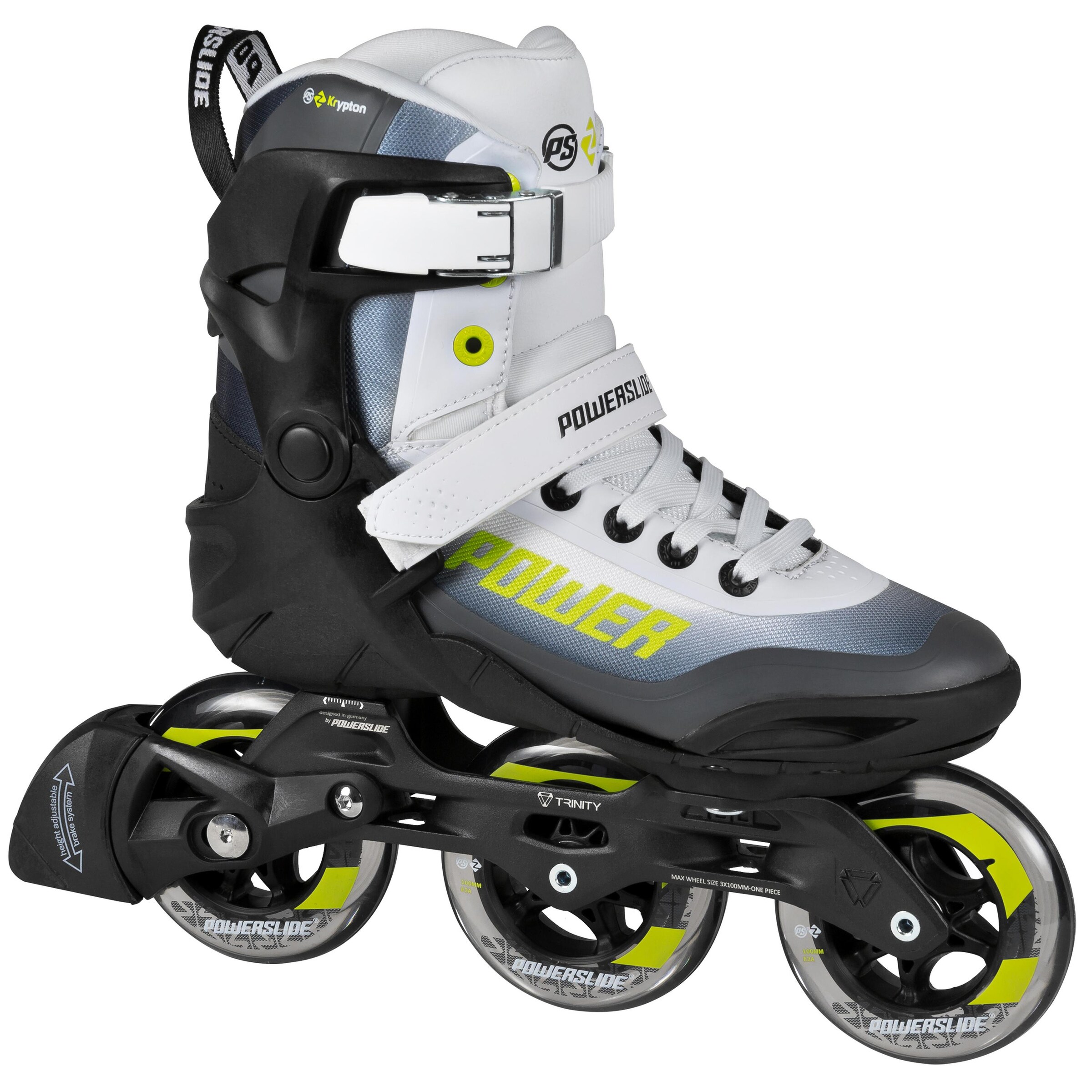 POWERSLIDE Inline-Skates 'Phuzion Krypton Voltage 100' in Gelb: Vorderseite