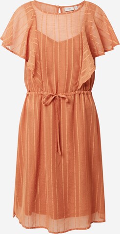 ICHI Dress in Orange: front