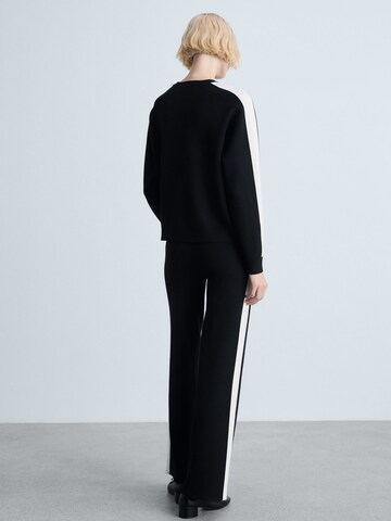MANGO Loosefit Broek 'Comox' in Zwart