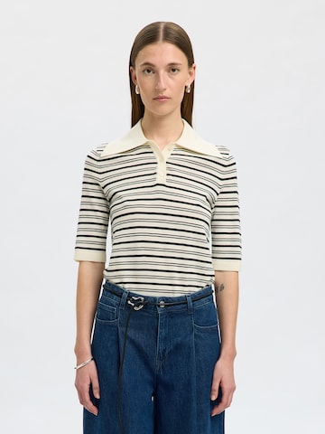 SELECTED - Pullover 'SLFTHEA' em branco: frente