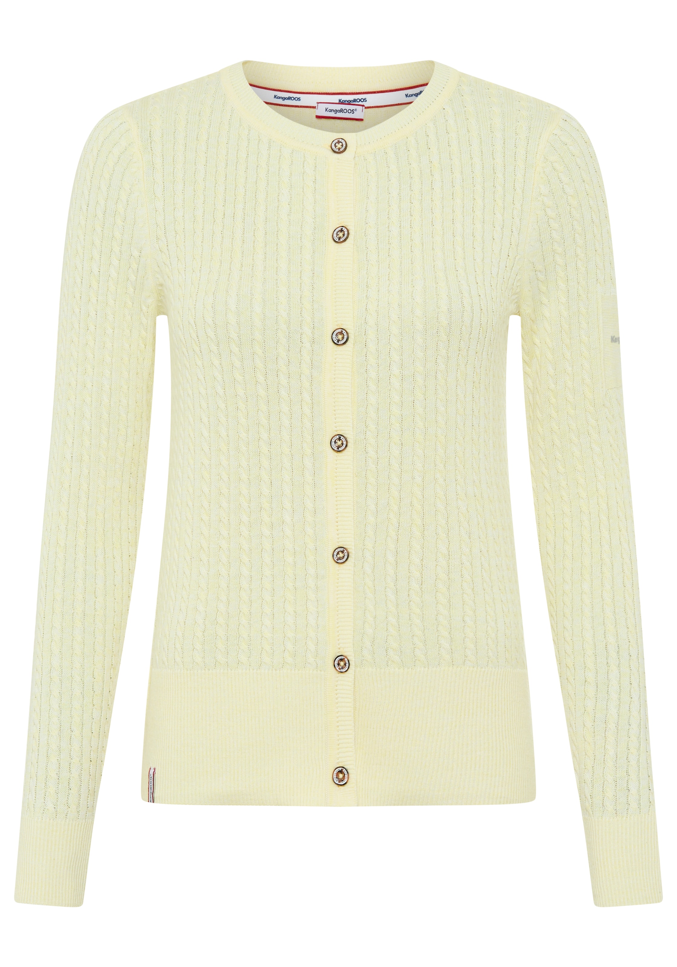 KangaROOS Knit Cardigan in Yellow: front
