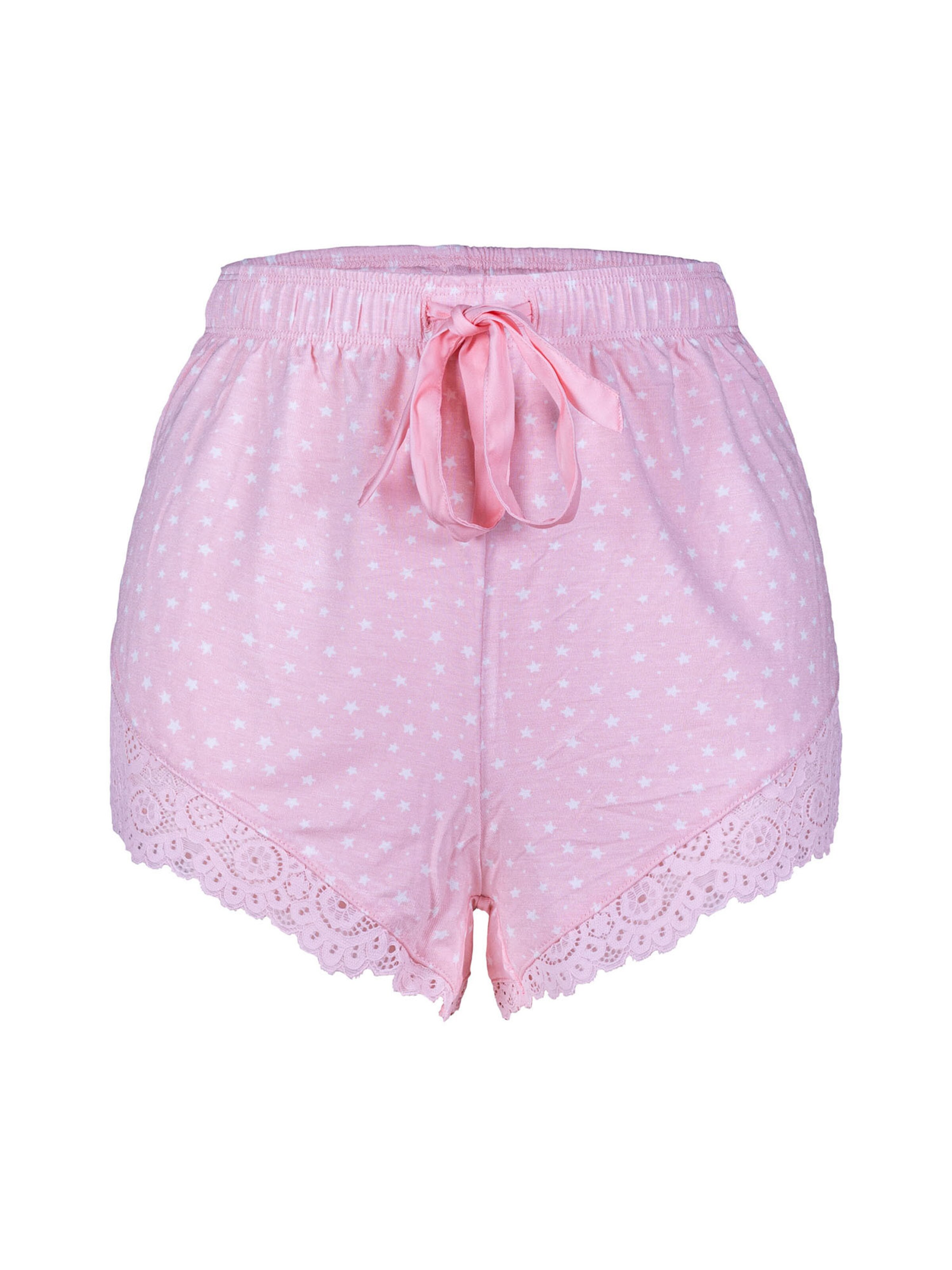 PJ Salvage - Pantalón de pijama 'Love & Lace' en rosa: frente