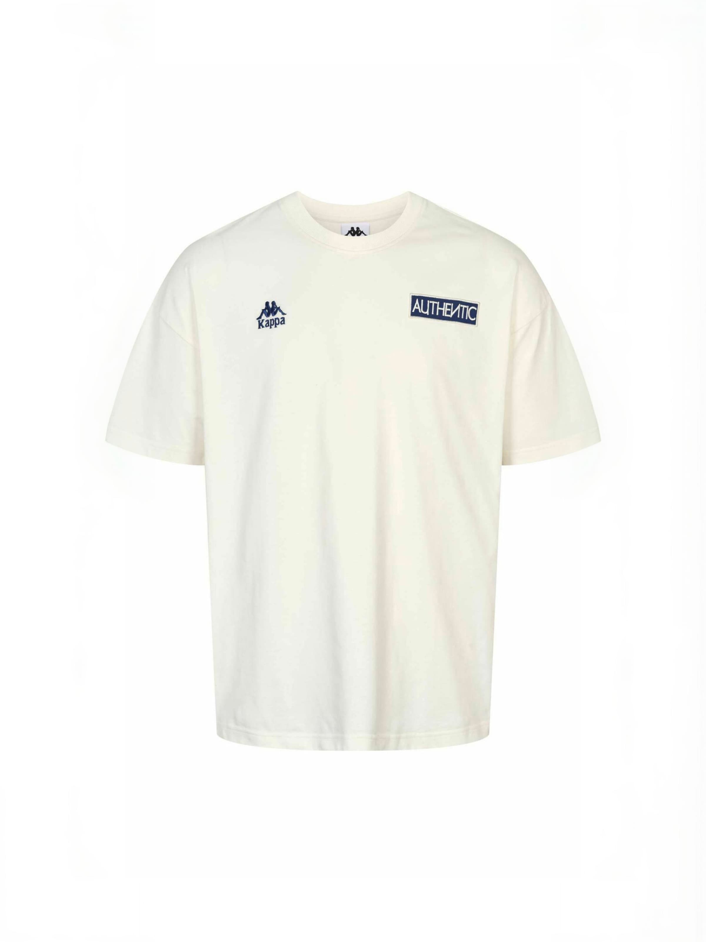 KAPPA Bluser & t-shirts ' KUAuthentic Oyster ' i hvid: forside