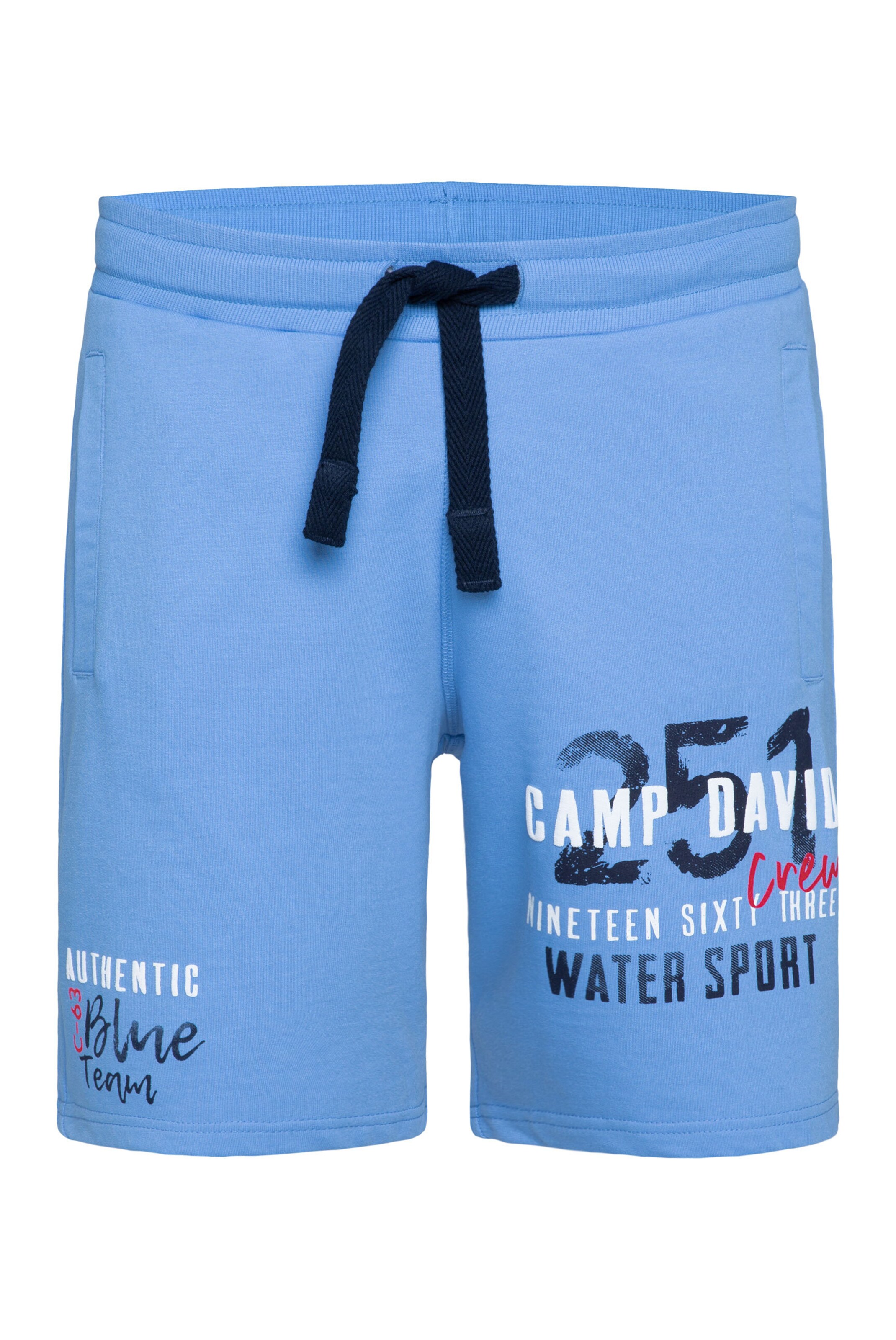 CAMP DAVID Hose in 31-32 in blau / schwarz / weiß, Produktansicht