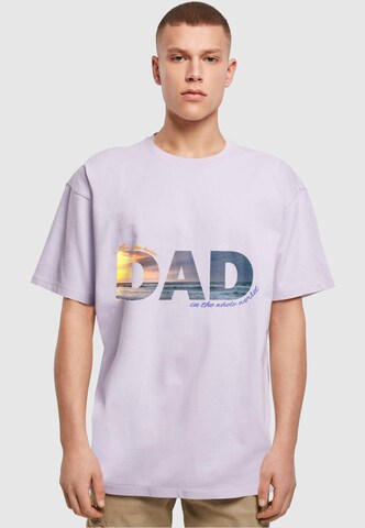 T-Shirt 'For The Best Dad' Merchcode en violet : devant