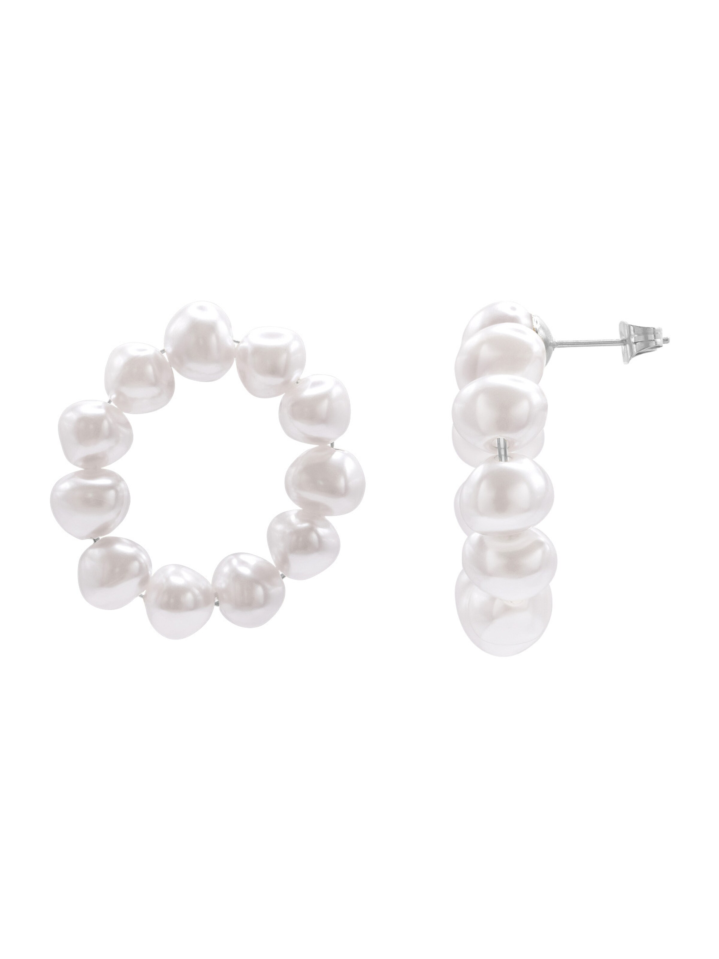 Heideman Oorbellen 'Regula' in Wit: voorkant