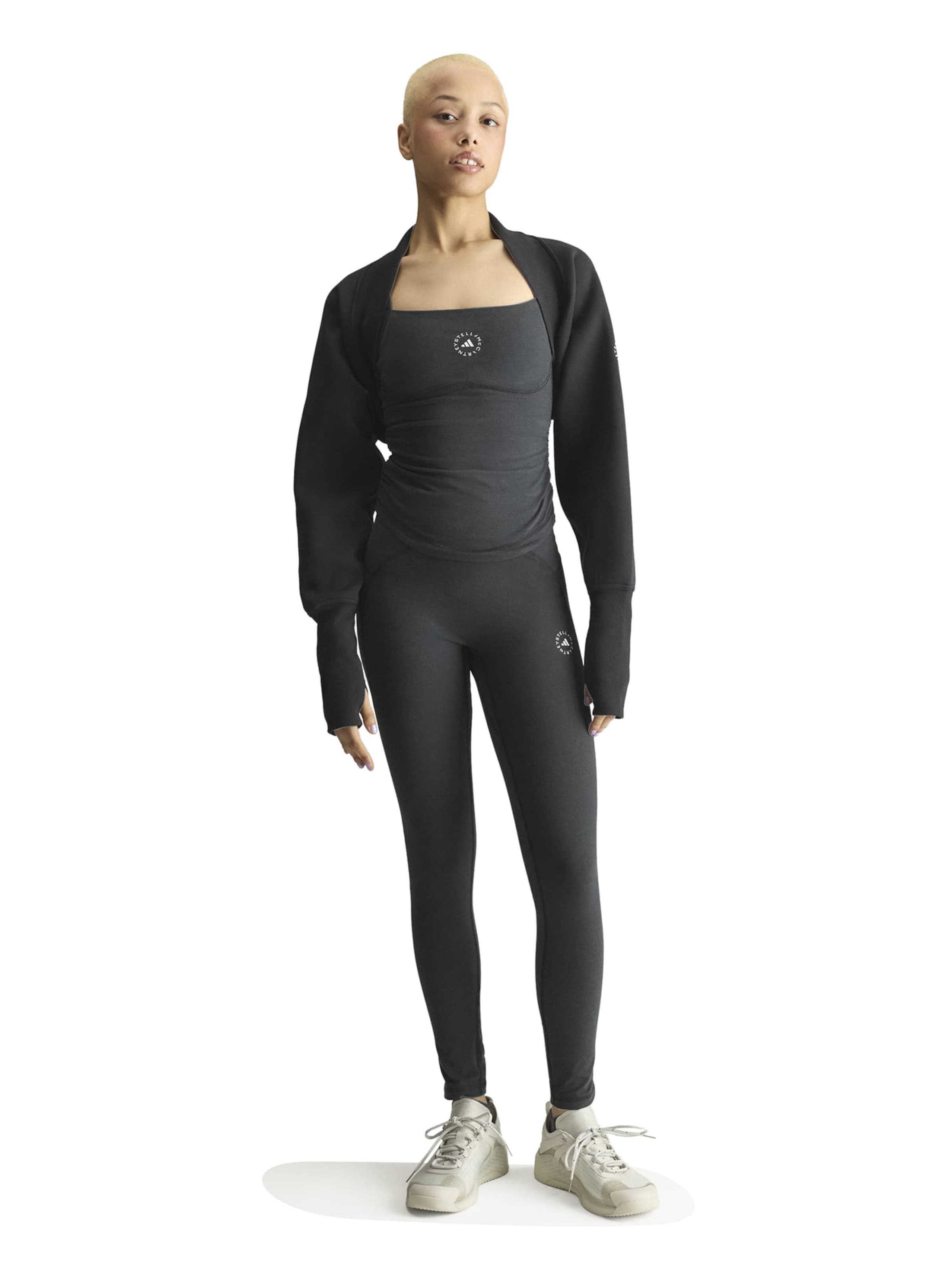 Skinny Pantaloni sportivi di ADIDAS BY STELLA MCCARTNEY in nero