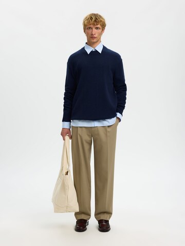 SELECTED Trui 'SLHReuben' in Blauw